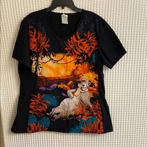 Jungle book scrub top